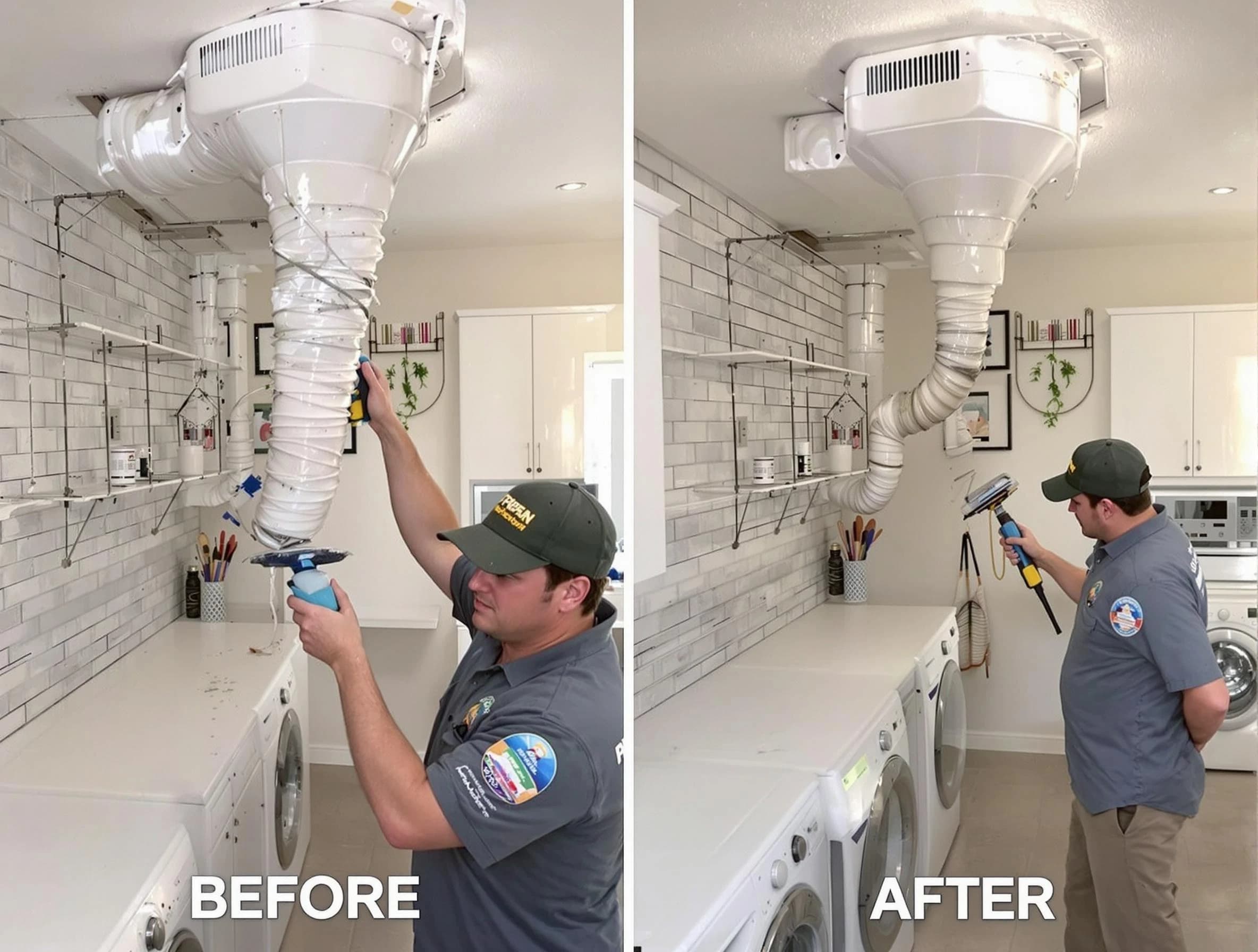 Professional dryer exhaust vent cleaning by Stonegate Dryer Vent Cleaning in Stonegate