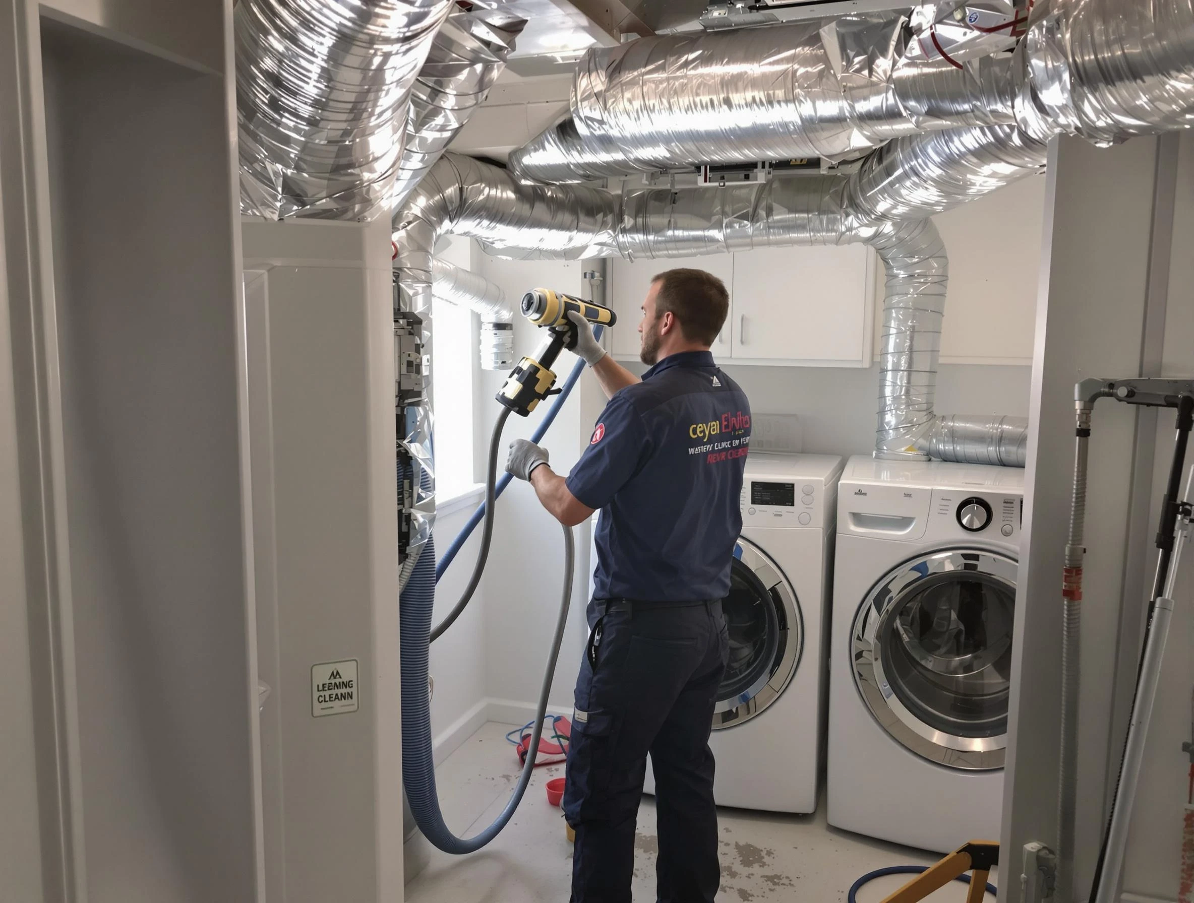 Stonegate Dryer Vent Cleaning specialist using advanced equipment for thorough duct cleaning in Stonegate