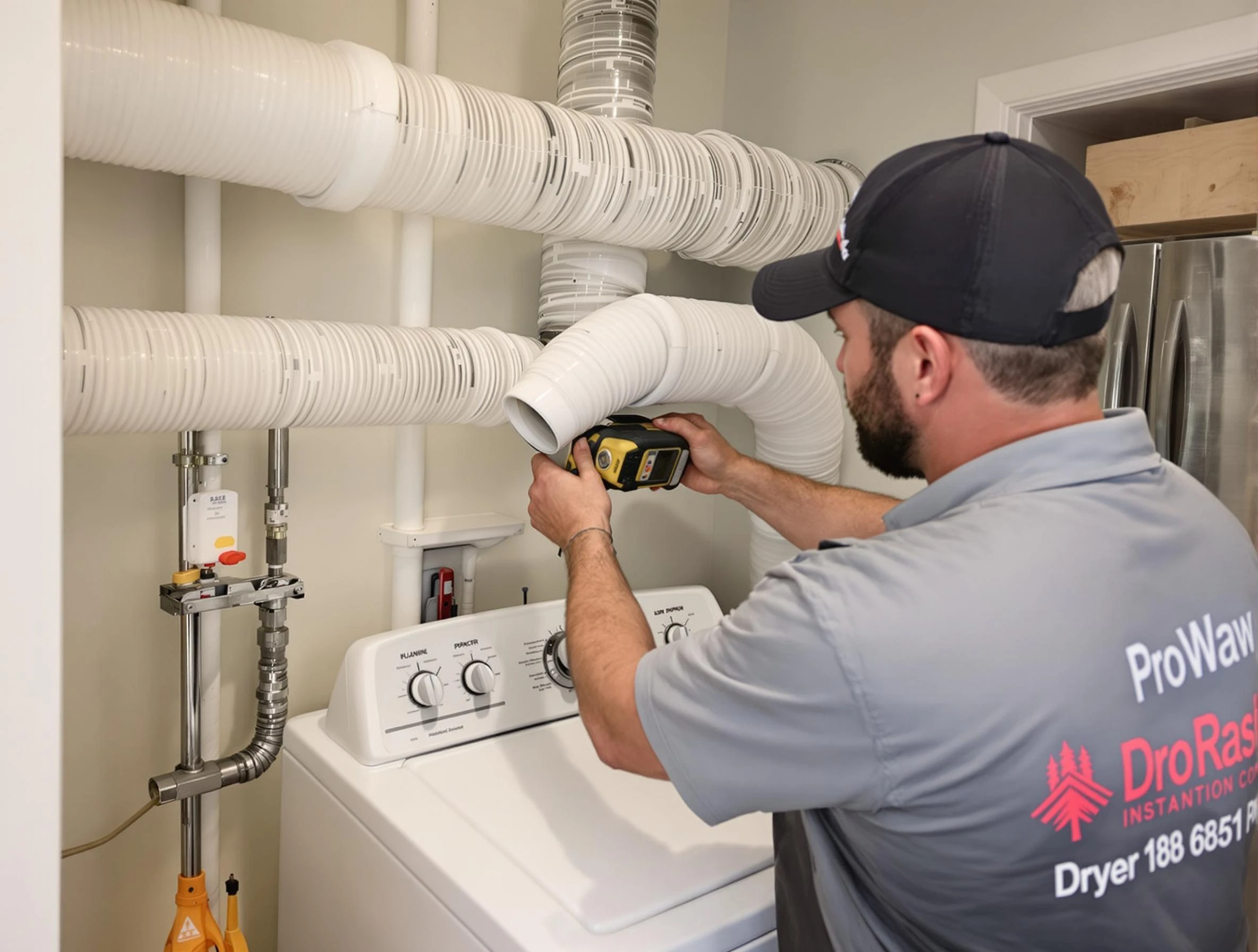 Professional dryer vent hose installation by Stonegate Dryer Vent Cleaning in Stonegate