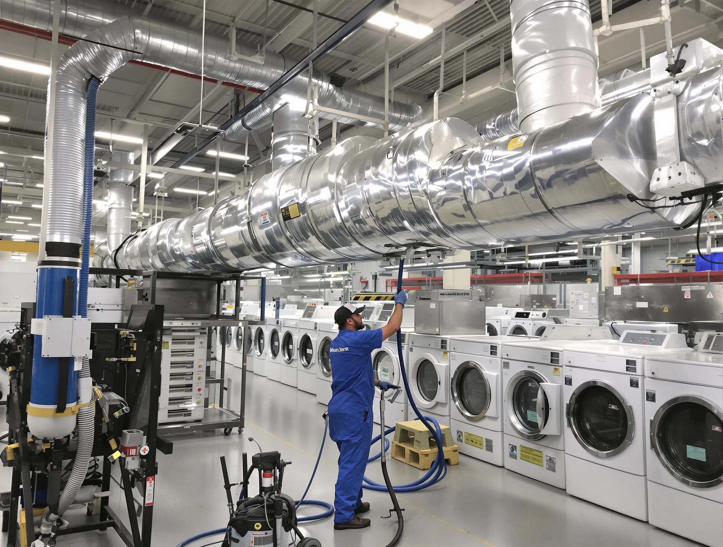 Stonegate Dryer Vent Cleaning team performing heavy-duty industrial dryer vent cleaning in Stonegate